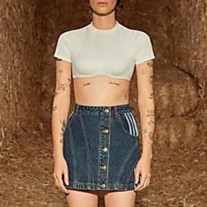 Adidas Ivy Park Indigo Denim Skirt - NWT